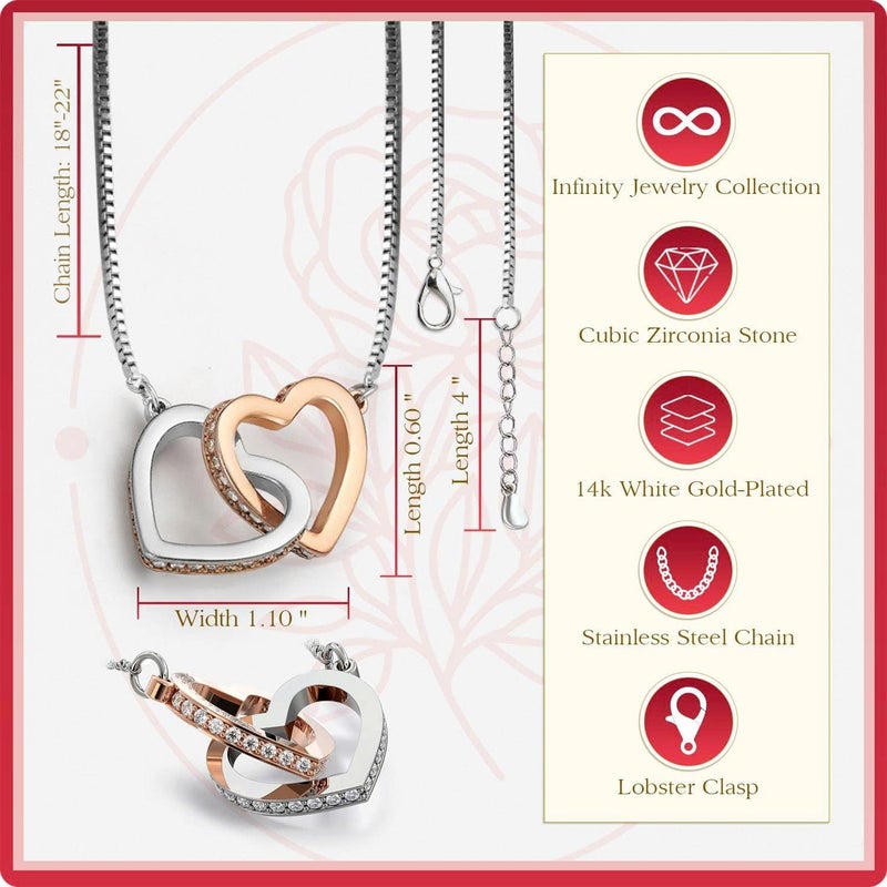 Larvincy To My Daughter Necklace From Dad With Heartfelt Message & Elegant Box, Gifts For Daughter From Father, Beautiful Jewelry Gift From Love Daddy On Graduation, Birthday, Wedding, Christmas - Image 4
